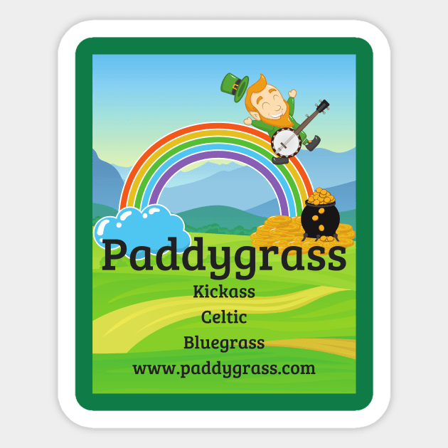 Banjo Leprechaun Sticker by Paddygrass Band